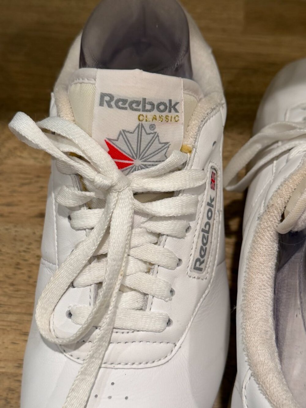Vintage Reebok Classic White Leather Low Top Sneakers 8.5 - Picture 5 of 7